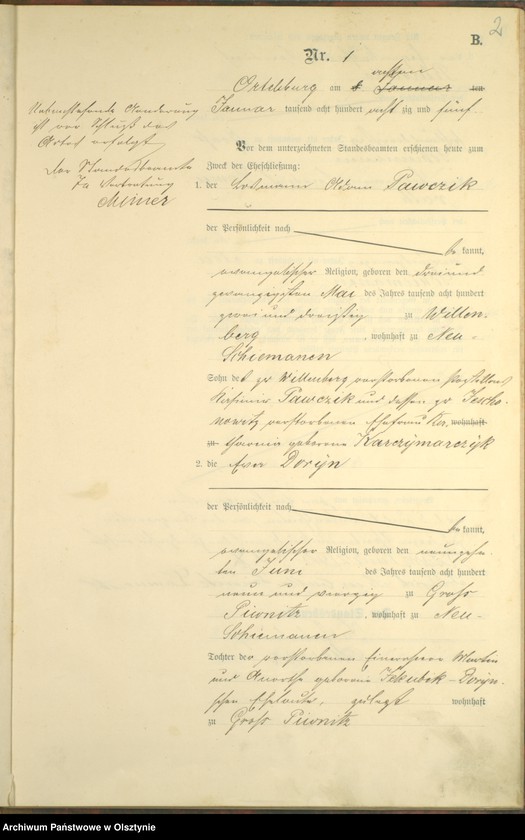 image.from.unit.number "Heiraths-Haupt-Register Nr 1 - 15"