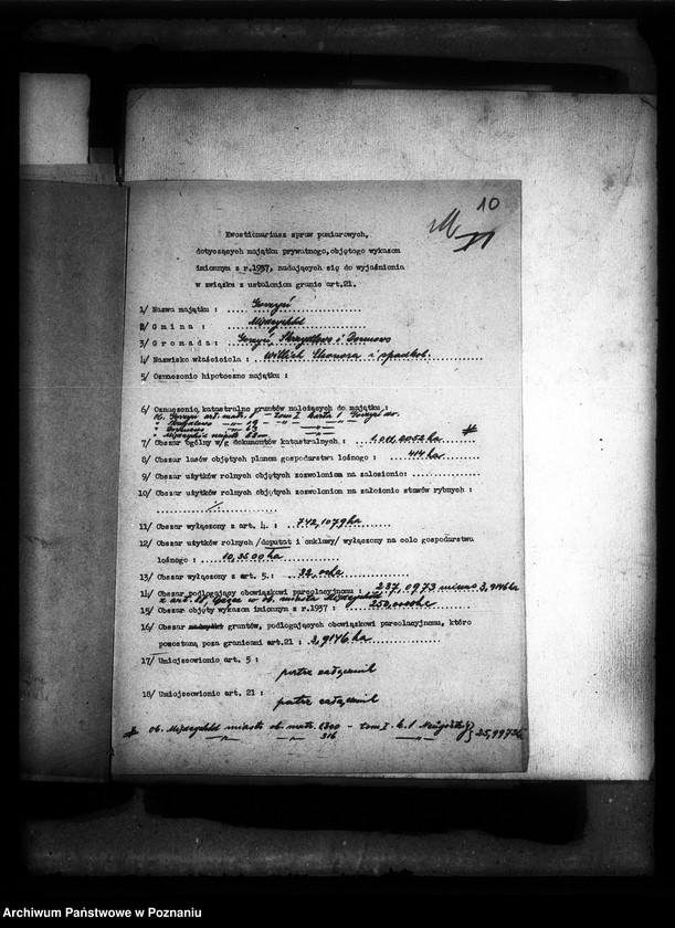 Obraz 14 z jednostki "Przymusowy wykup majątku Gorzyń powiatu międzychodzkiego"