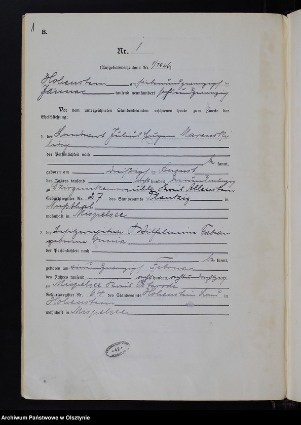 image.from.unit.number "Heirats-Neben-Register Nr 1 - 60"