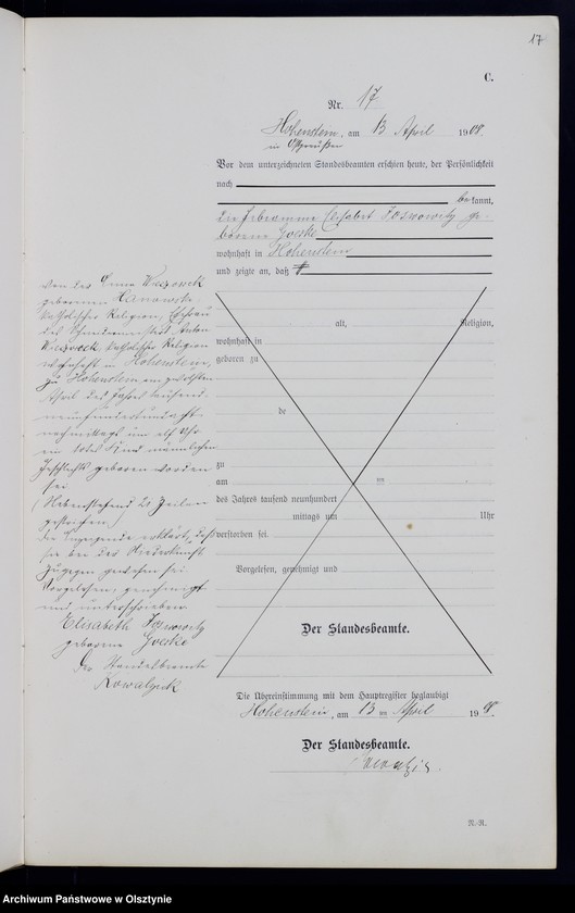 image.from.unit.number "Sterbe-Neben-Register Nr 1 - 46"