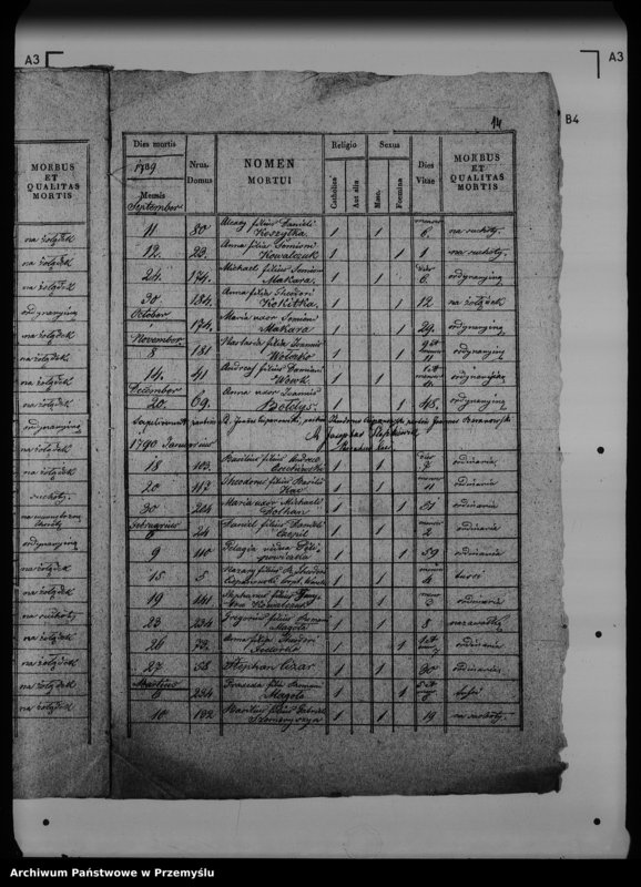 Obraz 20 z jednostki "[Kopie ksiąg metrykalnych parafii Werchrata z filią Prusie (dekanat Rawa Ruska)]"