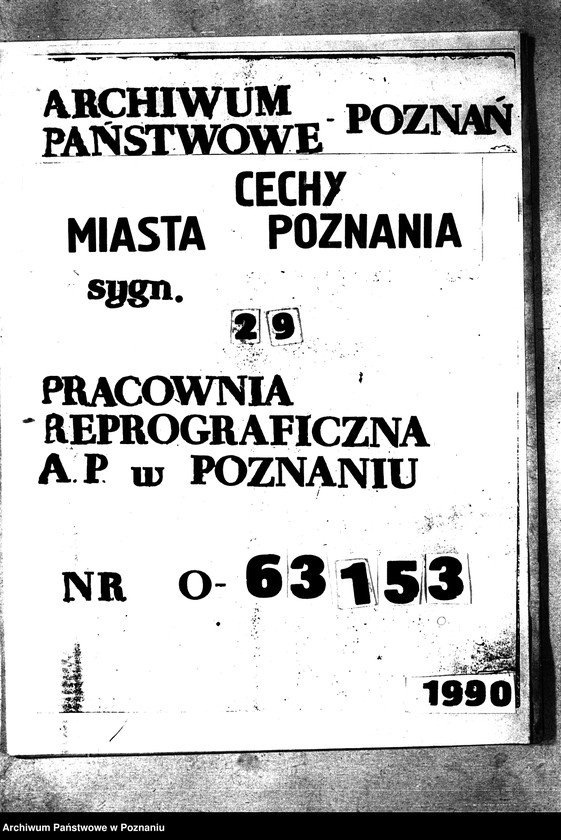 Obraz 1 z jednostki "Or. Rada miasta Poznania nadaje bractwu budniczemu nowy statut, składający się z 35 paragrafów."