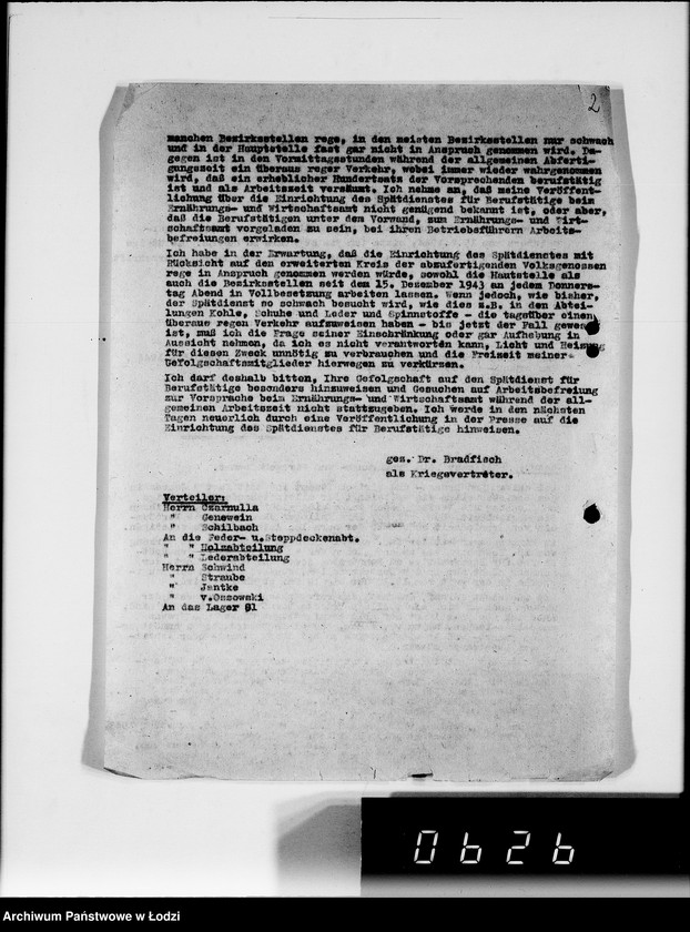 Obraz 7 z jednostki "Anordnungen und Umläufe an alle Abteilungsleiten Getto-Verwaltung"