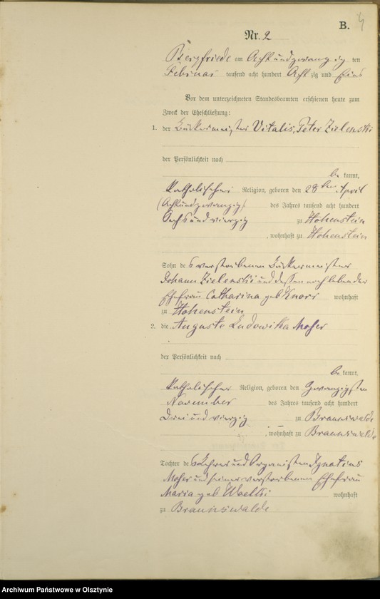 image.from.unit.number "Heiraths-Haupt-Register Nr 1 - 16"