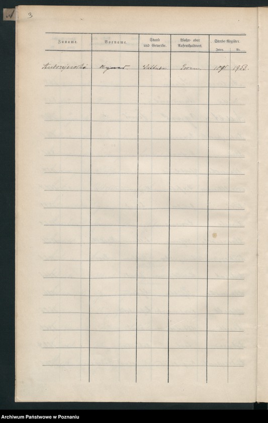 Obraz 6 z jednostki "Spis alfabetyczny zgonów"