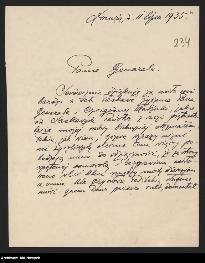 image.from.unit.number "Łukomski Stanisław, biskup łomżyński. Podziękowania za książkę i życzenia."