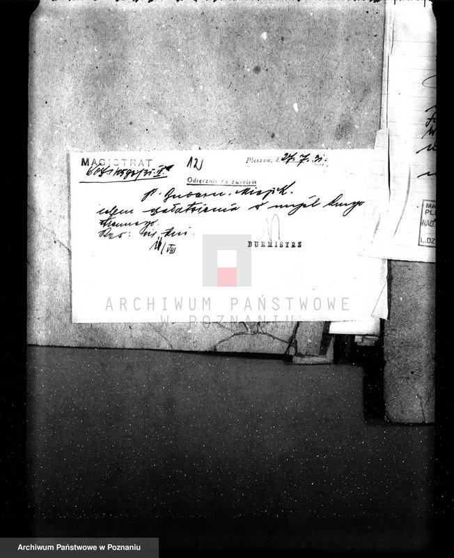 Obraz 16 z jednostki "Zatwierdzenie projektu urządzenia istniejącej fabryki papieru własność K. Świerkowski w Pleszewie"