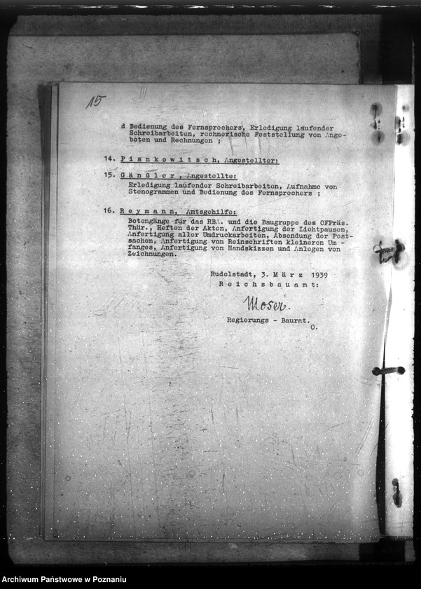 Obraz 19 z jednostki "Organisation der Reichsbauverwaltung. Geschäftsprüfung der Reichsbauämter"