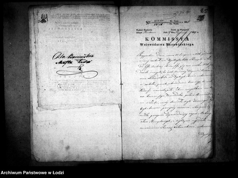 Obraz 19 z jednostki "Akta tyczące się konsensów na dystrybucję papieru stemplowego"