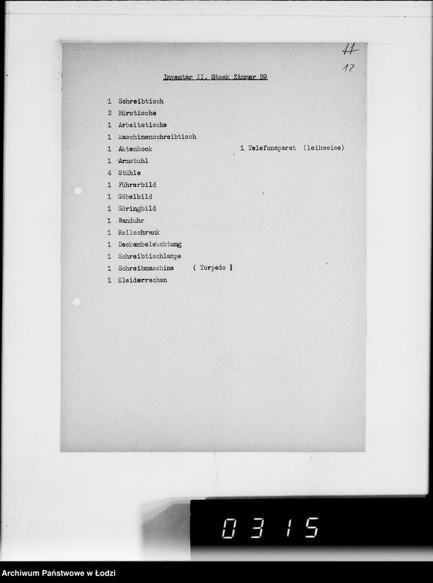 Obraz 16 z jednostki "Akten betr.Inventarverzeichnis"