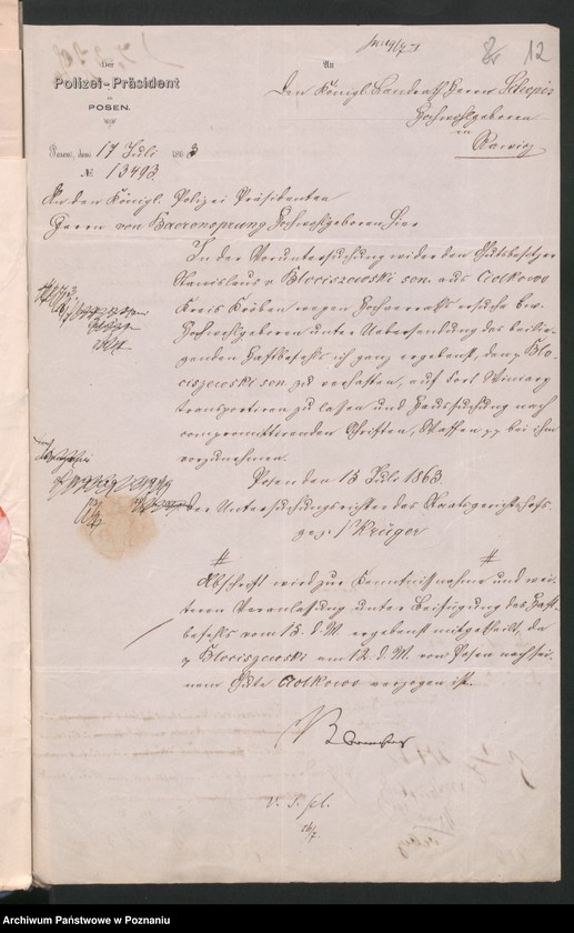 Obraz 16 z jednostki "A. betr. die Familie von Blociszewski /Stanislaus, Anton, Josef, Wladislaus/"