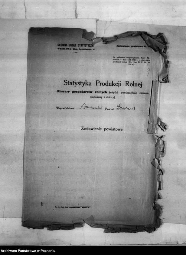 Obraz 11 z jednostki "/Statystyka produkcji rolnej - zestawienie powiatowe - Grodzisk/"