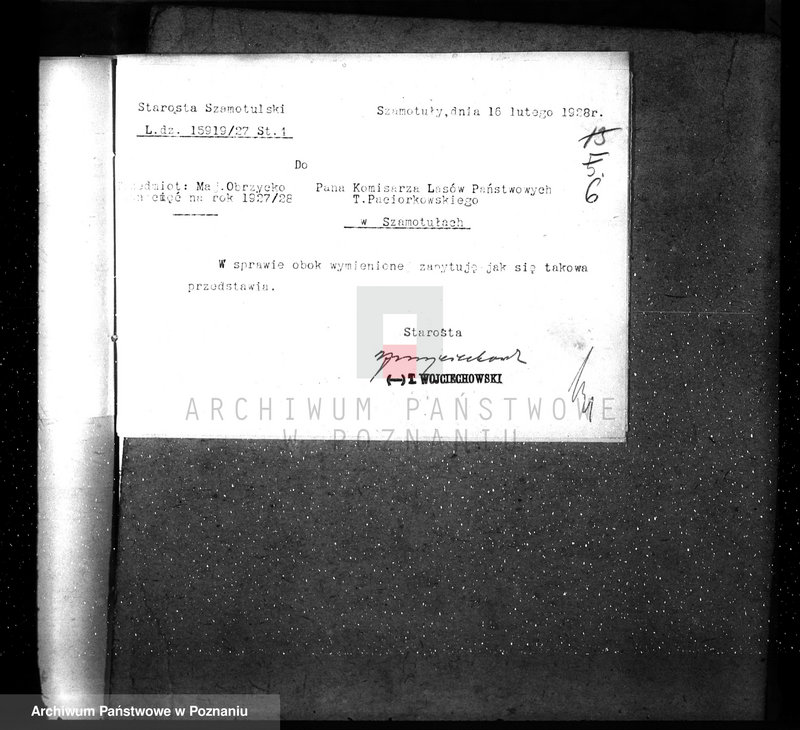 Obraz 10 z jednostki "Ordynacja Obrzycko /nadzór nad gospodarką leśną/"