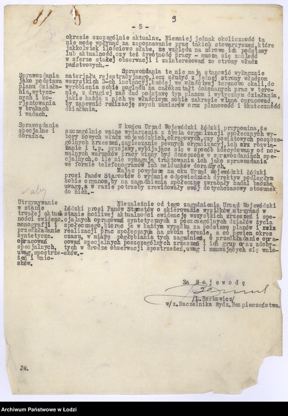 Obraz 13 z jednostki "Sprawozdanie kwartalne z życia polskich związków i stowarzyszeń"