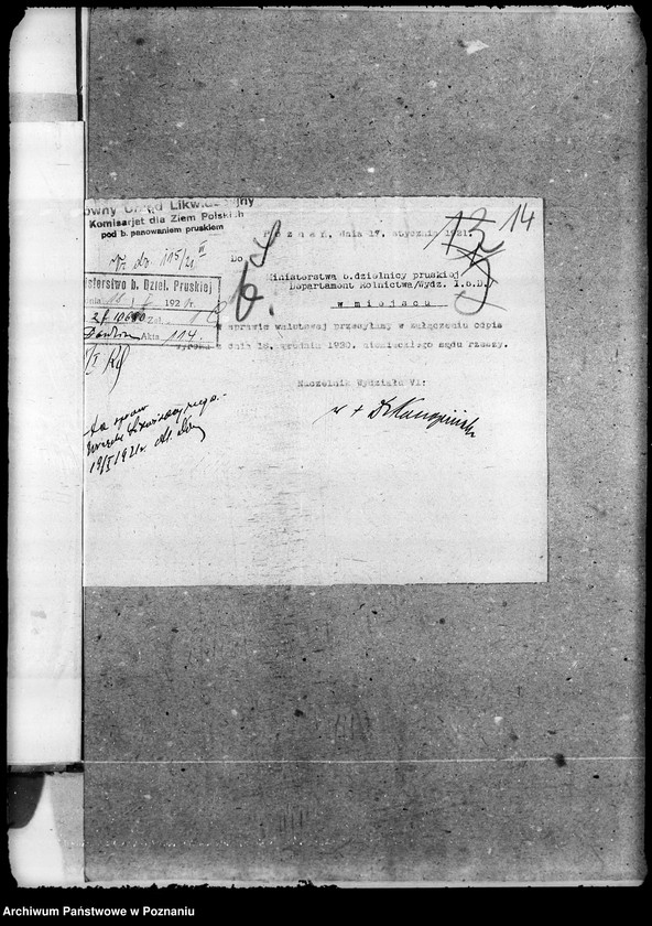 Obraz 18 z jednostki "Sprawy agrarnej reformy - Główny Urząd Likwidacyjny w Poznaniu"