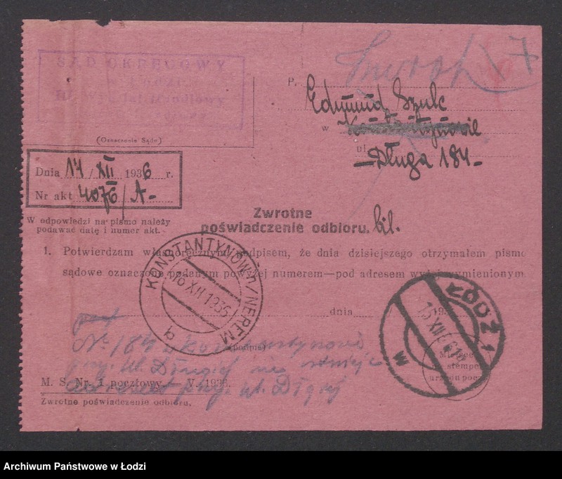 Obraz 9 z jednostki "Edmund Szulc- tkalnia zarobkowa"