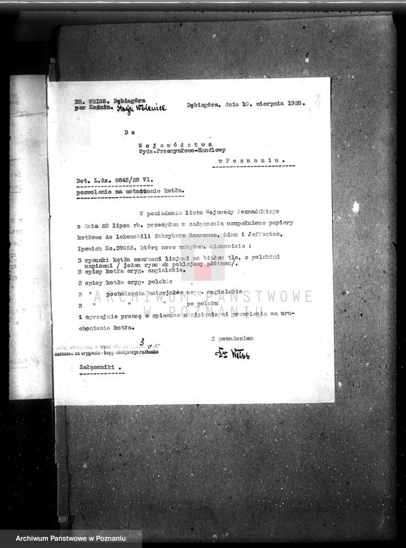 Obraz 6 z jednostki "Majętność Dębiagóra, własność Weissa, pow. krotoszyński nr woj. kotła 6193"