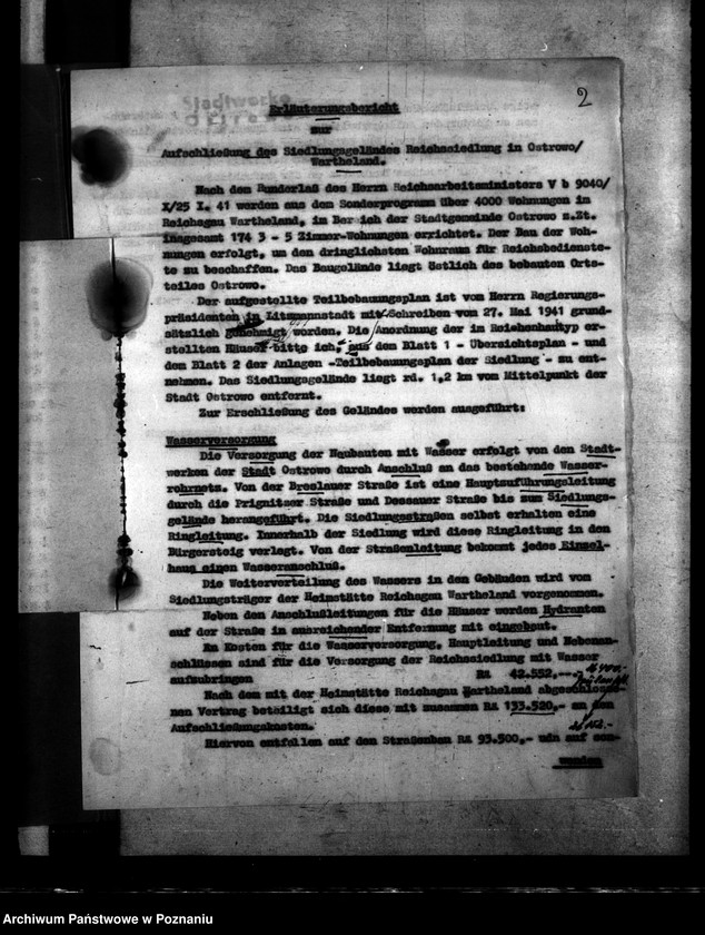 Obraz 6 z jednostki "Ostrowo - Dessauerstrasse. Wasserversorgung"