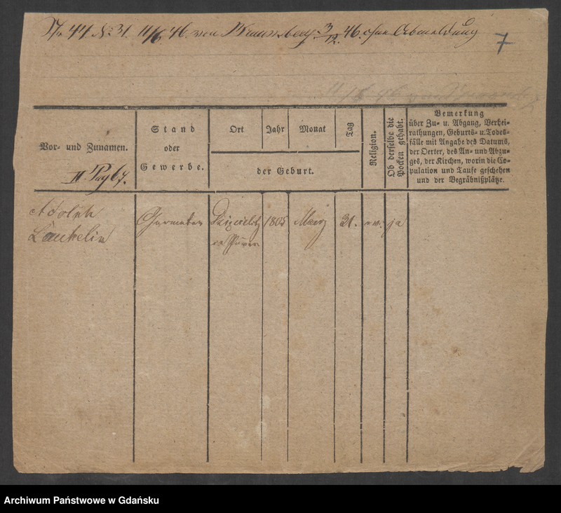 image.from.unit.number "Karty meldunkowe: Laugwitz - Laws"