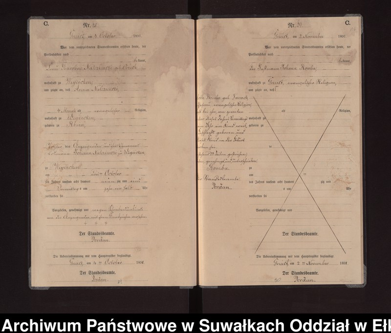 image.from.unit.number "Sterbe-Neben-Register des Königlichen Preussischen Standes-Amtes Gneist Kreis Loetzen"
