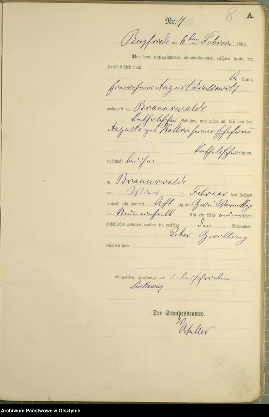 image.from.unit.number "Geburts-Haupt-Register Nr 1 - 106"