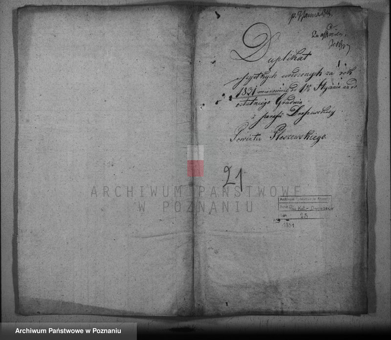 image.from.team "Akta stanu cywilnego Parafii Rzymskokatolickiej Droszew (pow. ostrowski)"