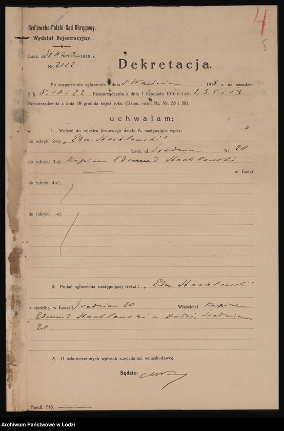 Obraz 7 z jednostki "Edmund Stachlewski- sklep galanteryjny i skład zabawek"