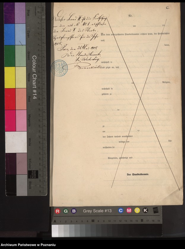 Obraz 3 z jednostki "Księga miejscowa zgonów tom III"