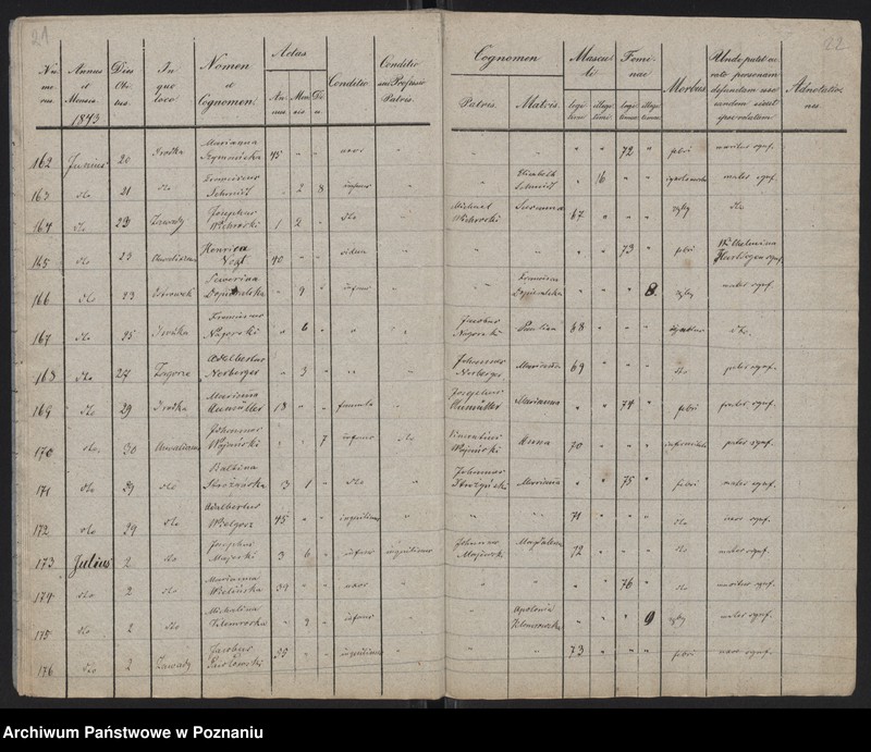 Obraz 13 z jednostki "Spis zgonów"