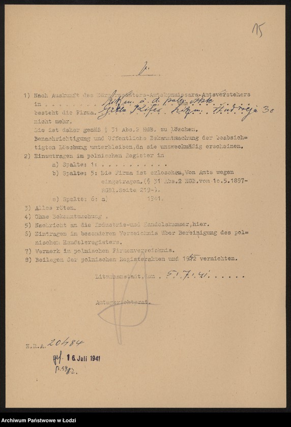 Obraz 17 z jednostki "Gitla Kifer – sklep galanteryjny"