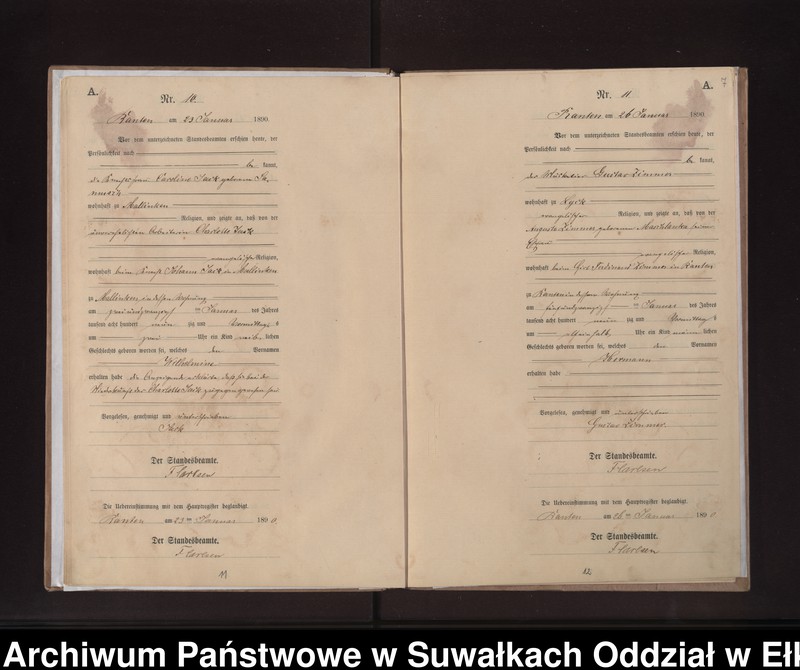image.from.unit.number "Geburts-Neben-Register des Preussischen Standes-Amtes Neuhoff Kreis Loetzen"