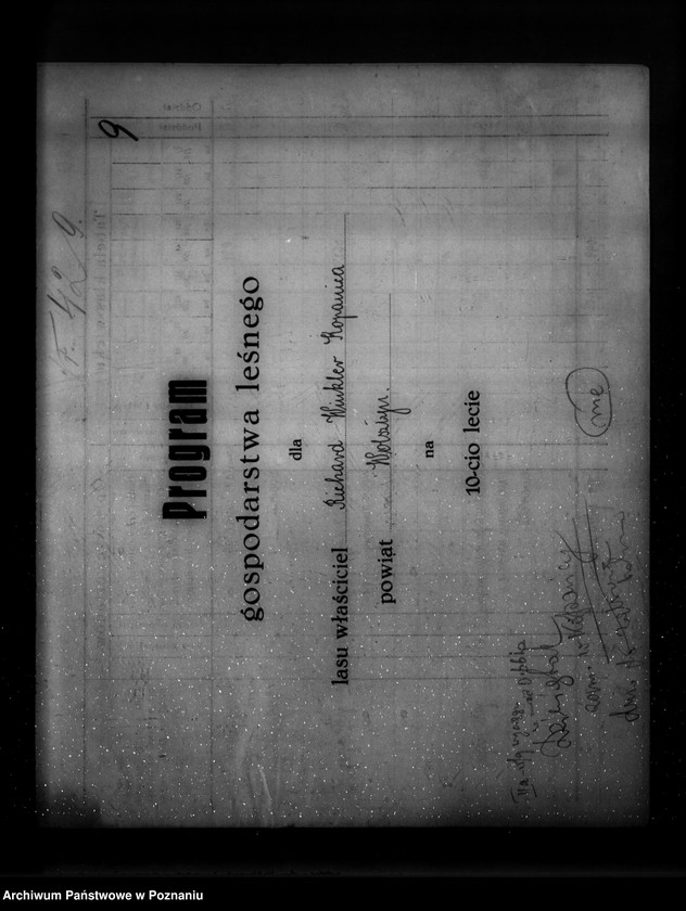 Obraz 14 z jednostki "/Program gospodarstw leśnych znajdujących się na terenie powiatu wolsztyńskiego/"