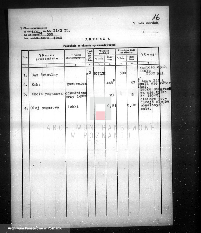 Obraz 20 z jednostki "Kwestionariusz Gazowni Miejskiej w Rogoźnie pow. obornicki"