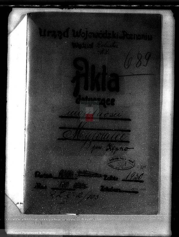 Obraz 4 z jednostki "Majętność Myjowice powiat kępiński"