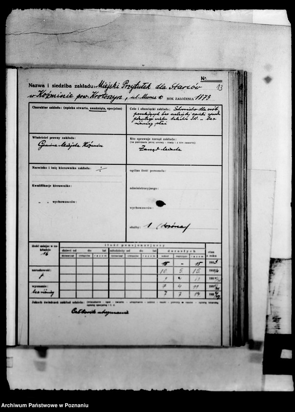 Obraz 17 z jednostki "/Kartoteka stowarzyszeń i zakładów opiekuńczych/"