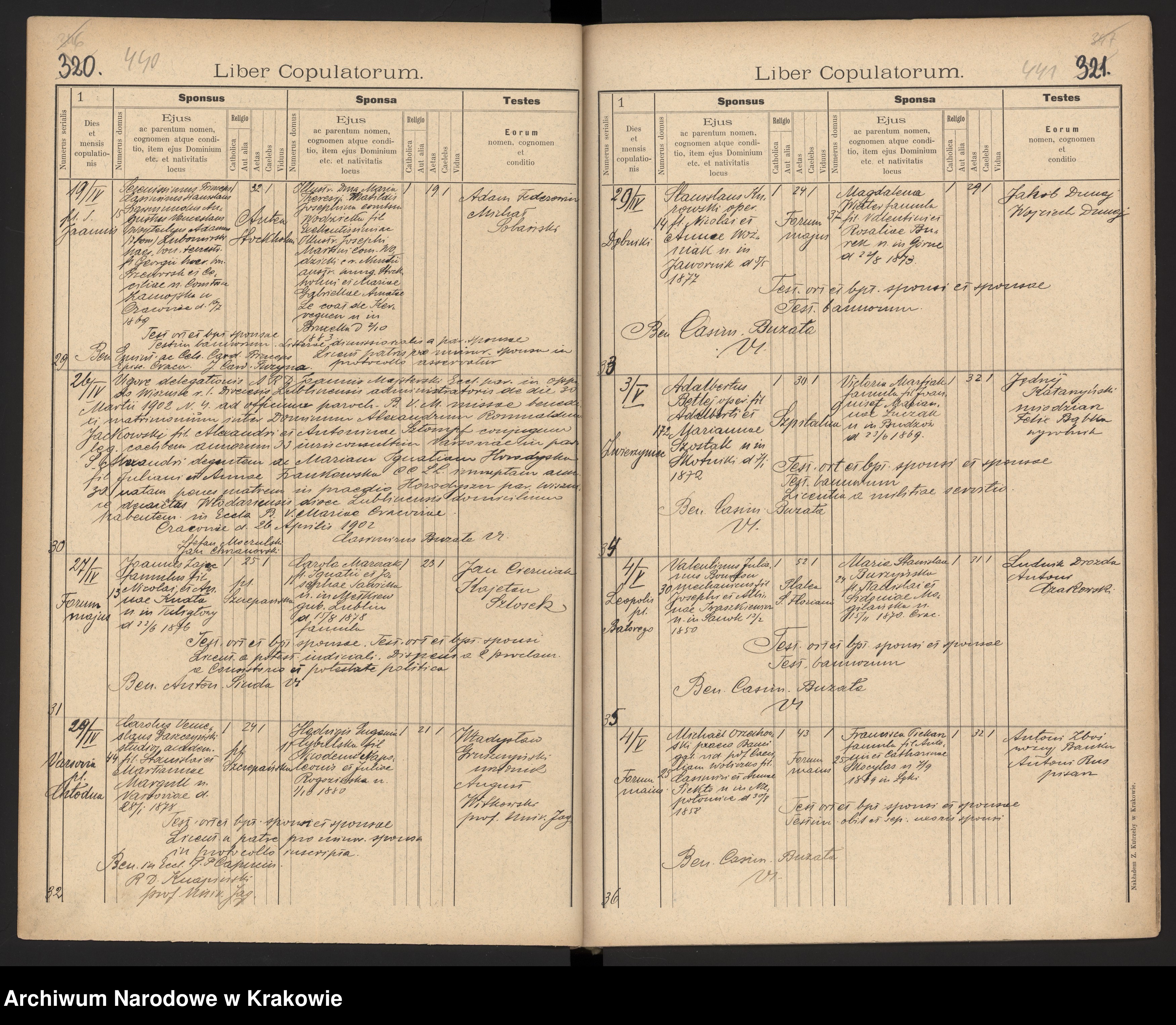 Skan z jednostki: [Księga małżeństw z lat 1900-1912]