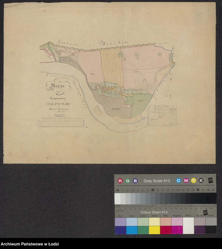 Obraz 1 z jednostki "Mappa wsi Suprymowaney Nękanowice ..."
