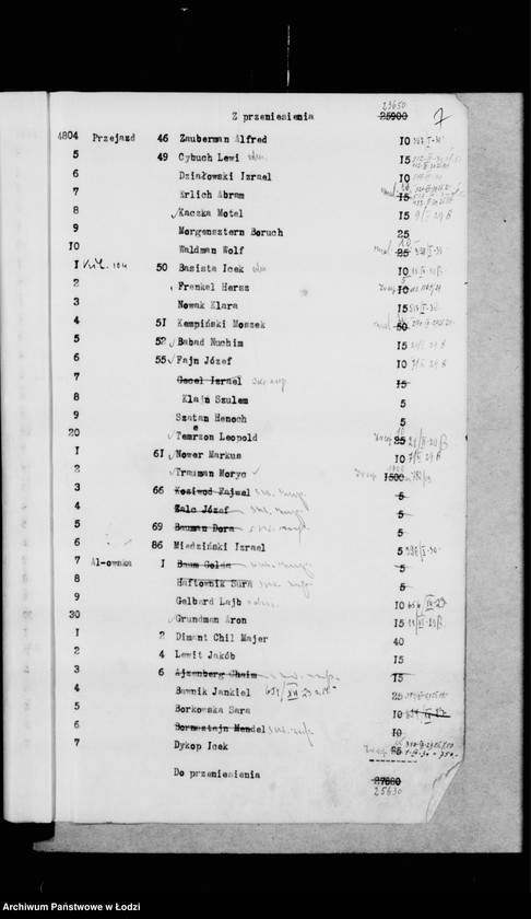 Obraz 11 z jednostki "Rejestr poborczy"