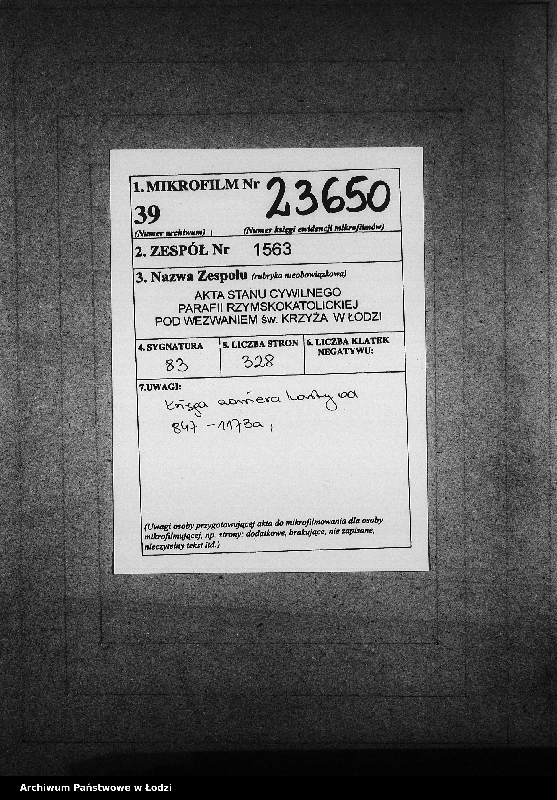 Obraz 2 z jednostki "Akta urodzeń"