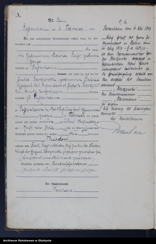 image.from.unit.number "Geburts-Haupt-Register Nr 1 - 88"