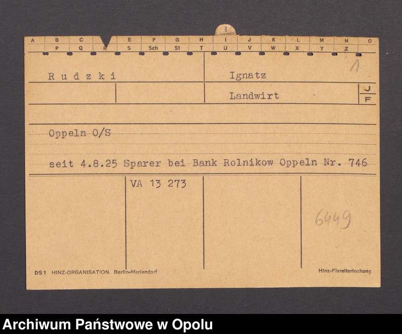 Obraz 3 z jednostki "[Rudzki Ignatz, zam. Oppeln]"