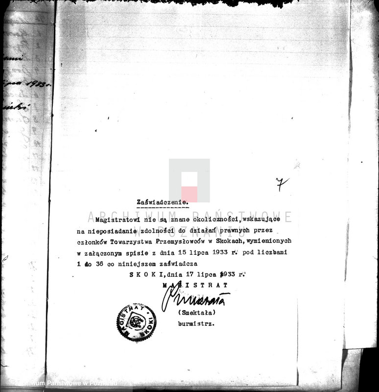 Obraz 11 z jednostki "/Towarzystwo Przemysłowców w Skokach"