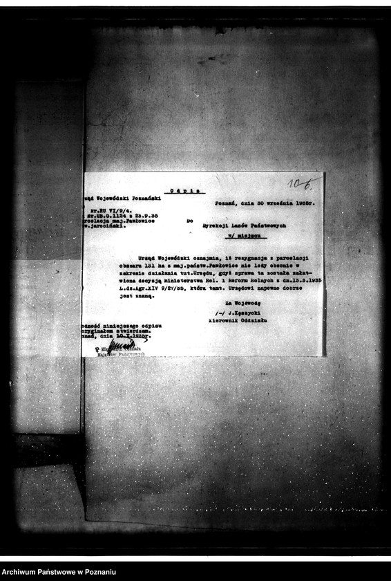 Obraz 13 z jednostki "Parcelacja majątku państwowego Pawłowice"