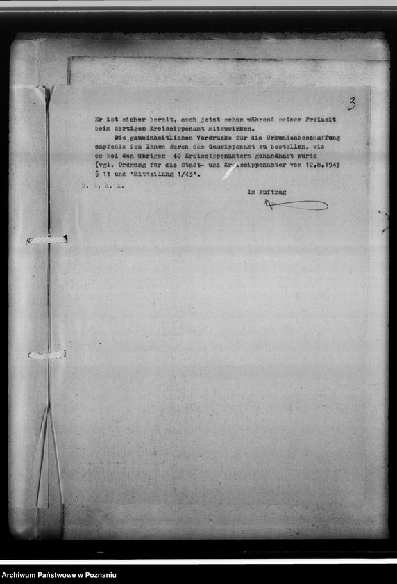 Obraz 7 z jednostki "[Zorganizowanie Powiatowego Urzędu do Spraw Genealogicznych w Łodzi]"