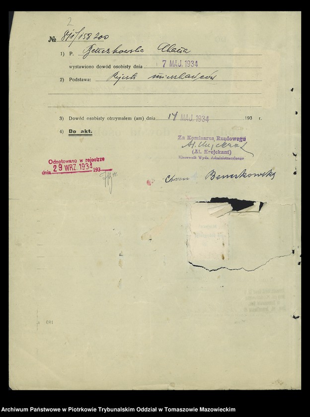 Obraz 5 z jednostki "Dowody osobiste"