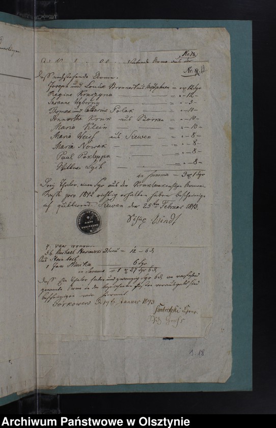 image.from.unit.number "Armen Kassen Rechnung des Kirchspiels Kruklanken"