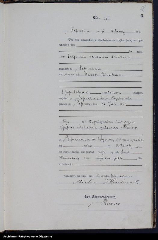 image.from.unit.number "Sterbe-Haupt-Register Nr 1 - 101"