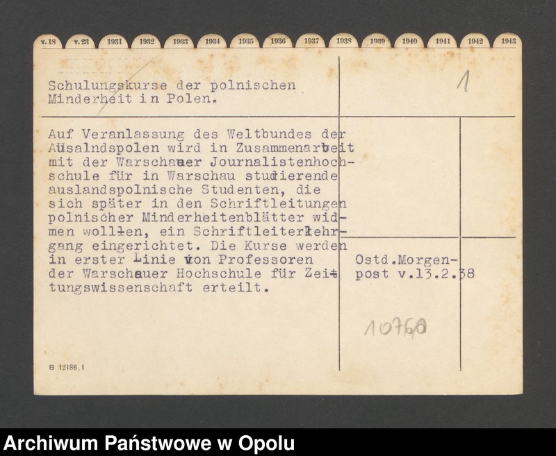 image.from.unit.number "Schulungskurse der polnischen Minderheit in Polen"