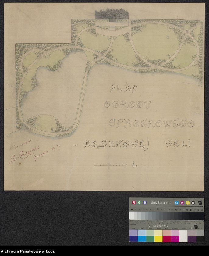Obraz 1 z jednostki "Plan ogrodu spacerowego w Roszkowej Woli"