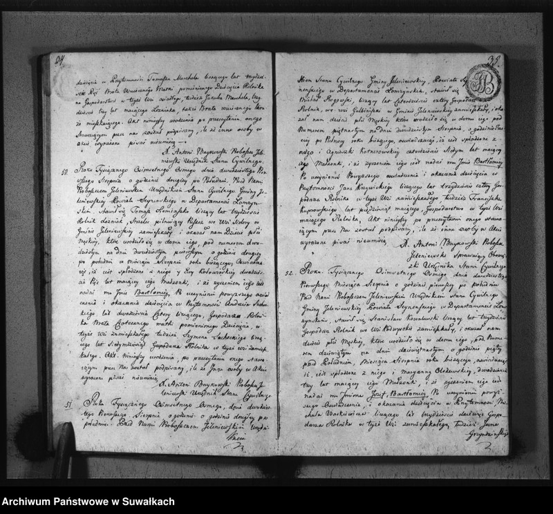 image.from.unit.number "Akta Urodzenia Gminy Jeleniewskiey Roku 1808"